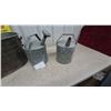 Image 4 : Galvanized Metal Tub, Watering Can