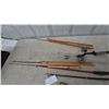 Image 5 : Assorted Ice Fishing Rods and Reels, Including Wooden Tip-Ups and Spool Reels