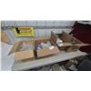 Image 1 : Assorted Vintage Light Fixtures, Shades, and Glassware, 4 Boxes