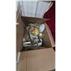 Image 2 : Assorted Vintage Light Fixtures, Shades, and Glassware, 4 Boxes