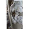 Image 9 : 3 storage tubs with lids of lamp parts and shades