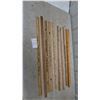 Image 1 : Lot of 10 Vintage Wooden Rulers: Symons Forms, Tecumseh Livestock Market, KVRN 880 Auction Time, Ha