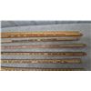 Image 2 : Lot of 10 Vintage Wooden Rulers: Symons Forms, Tecumseh Livestock Market, KVRN 880 Auction Time, Ha