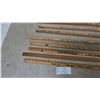 Image 4 : Lot of 10 Vintage Wooden Rulers: Symons Forms, Tecumseh Livestock Market, KVRN 880 Auction Time, Ha