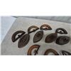 Image 3 : Collection of Antique Sad Irons, Trivets, and Equality Prune crate