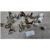 Image 4 : Assorted Glass and Ceramic Door Knobs, Spindles, and Backplates