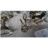 Image 7 : Assorted Glass and Ceramic Door Knobs, Spindles, and Backplates