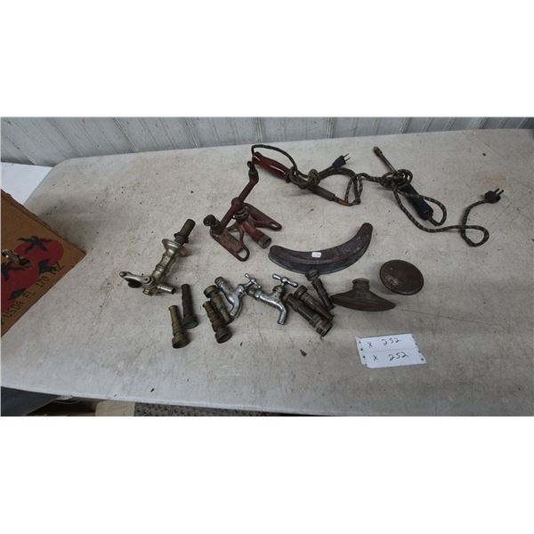 Vintage Sprinklers, Faucets, and Soldering Iron Lot