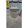 Image 2 : Two Medalta Stoneware Co. Crocks with Lids: 3 Gallon and 2 Gallon