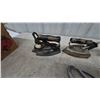 Image 3 : Collection of Vintage Irons: Travel Irons, Electric Irons, and Gas Irons