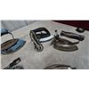 Image 4 : Collection of Vintage Irons: Travel Irons, Electric Irons, and Gas Irons