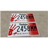 Image 3 : Pair of Manitoba Specialty License Plates, Number 2458MM Honoring Missing Indigenous Women and