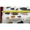 Image 6 : Collection of Prehistoric Artifacts, Arrowheads, Stone Tools, Points and Flakes in Wooden Display