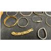 Image 2 : Assorted Costume Bracelets Including Bangles, Cuffs, Hinged, and Link Chain Styles