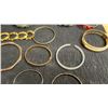 Image 4 : Assorted Costume Bracelets Including Bangles, Cuffs, Hinged, and Link Chain Styles