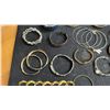 Image 6 : Assorted Costume Bracelets Including Bangles, Cuffs, Hinged, and Link Chain Styles