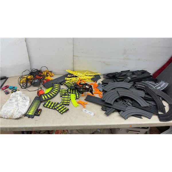 AFX Magna-Traction Slot Car Racing Set with Track, Cars, Controllers, Power Packs