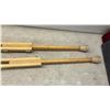 Image 6 : Two Pairs of Underarm Crutches, Wooden and Medline Adjustable Aluminum