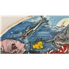 Image 4 : Hand-Painted on Drywall, Semi-Circular Undersea Mural by Joaoluis and Sammi, 2004, Cartoon Marine