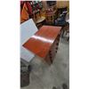 Image 3 : Tapered Chest of Drawers with 4 Drawers and Wooden Knobs, 42”×28”×18”
