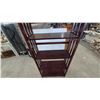 Image 5 : Mission Style Dark Wood 4-Tier Bookcase. 63”×30”×12”
