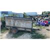 Image 2 : 7 Ft Single Axle Utility Trailer with Wood Sides and Expanded Metal Ramp Gate