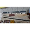 Image 5 : Assorted Levels, Sawhorse Brackets, Work Gloves, Rulers, and Hammer Handle