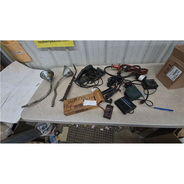 Propane Regulator and Hose, Burner, Statpower Inverter, and Power Tool