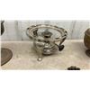 Image 2 : Antique Oil Lamp Fonts, Dover No. C 822 Sad Iron, Burners, Chafing Dish Stand