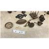 Image 5 : Antique Oil Lamp Fonts, Dover No. C 822 Sad Iron, Burners, Chafing Dish Stand
