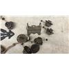 Image 6 : Antique Oil Lamp Fonts, Dover No. C 822 Sad Iron, Burners, Chafing Dish Stand