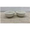 Image 5 : Off-White Ceramic Dinnerware Set With Crazed Glaze, Plates and Bowls, 21 Pieces