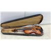 Image 16 : Full-Size Violin, Professional Setup, with Bow (New Hair, Silver Winding) and Wooden Case, Ready
