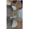 Image 4 : Rattan and Glass Dining Table with Three Rattan Dining Chairs