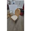 Image 5 : Rattan and Glass Dining Table with Three Rattan Dining Chairs