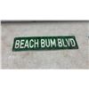 Image 4 : Four Metal Modern Novelty Signs, Largest, 12 × 8”