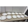 Image 1 : Wedgwood Bone China "Stardust" Pattern Plates with Gold Rim, Made in England, Set of 12