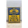 Image 3 : Two Modern Metal Signs, Chevrolet Truck Parking Only and Route 66 Signs, Largest 12 × 9”