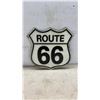 Image 4 : Two Modern Metal Signs, Chevrolet Truck Parking Only and Route 66 Signs, Largest 12 × 9”
