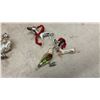 Image 10 : Vintage NOMA Bubble-Lites Christmas Lights, Glass Ornaments, Pinecones and Noel Candle Holders