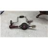 Image 11 : Porkert No. 5 Meat Grinder, Cast Iron Sprinkler, Cast Iron Kettles, Cast Iron Stand, Manual Drills