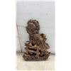 Image 4 : Coppercraft Sculptures, Woman at Spinning Wheel and Scarecrow on Fence, Largest 20 × 25”