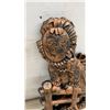 Image 5 : Coppercraft Sculptures, Woman at Spinning Wheel and Scarecrow on Fence, Largest 20 × 25”