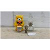Image 1 : Vintage Japanese Alps Battery-Operated Musical Drumming Bear Toy, Oil Lamp