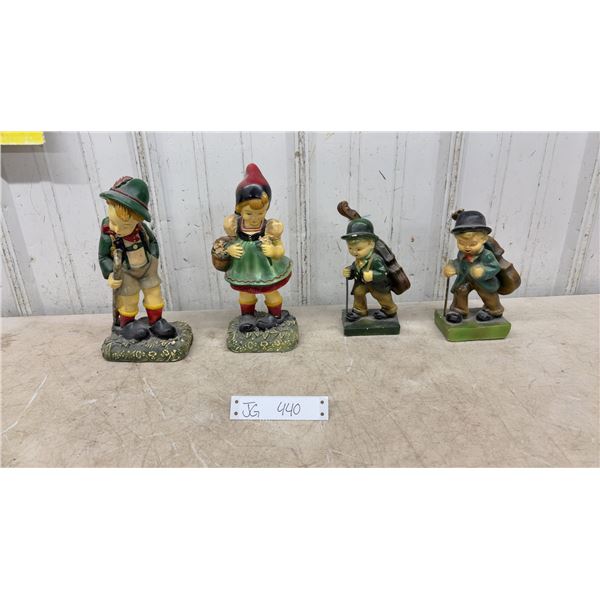 4 Genuine Devon Ware Figures- Tallest 10”