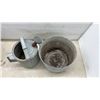 Image 7 : Vintage Aluminum Cooking Pot, Galvanized Steel Buckets, and Watering Can
