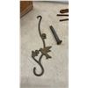 Image 4 : Antique Farrier Tools, Horseshoes, Cast Iron Hummingbird Décor, Wooden Box