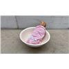 Image 1 : Burleigh Ware Burgess and Leigh Cream Ceramic Wash Basin with Vintage Baby Doll