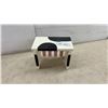 Image 1 : Novelty Wooden Cow Milking Stool with Black and White Print and Pink Udder Design