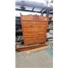 Image 7 : Antique Dresser with Mirror, Cabinet, and Full-Size Bed Frame